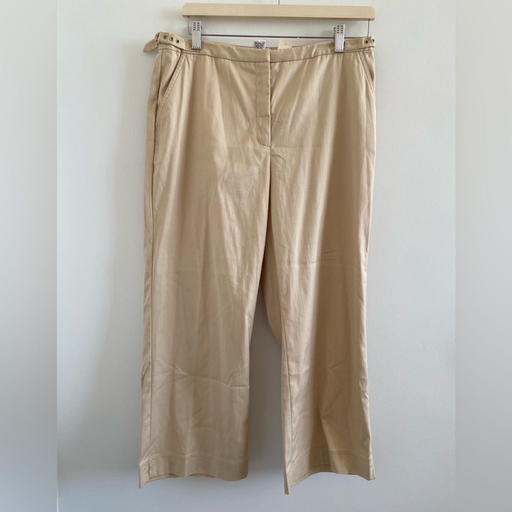 Co & Eddy Beige Cropped Women's Pants Size 10 New With Tag
